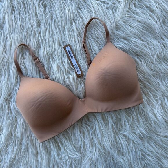 Skims Wireless Form T-shirt Bra Ochre Size 34D - Picture 2 of 7